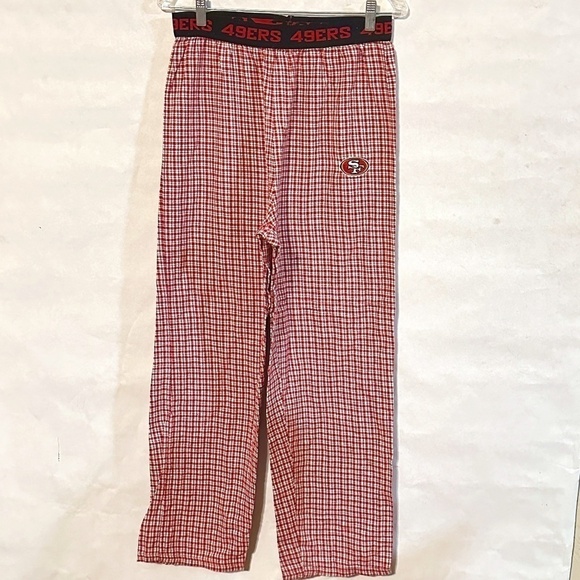 Vintage NFL 49ers Football Picnic Brick Red Sweatpants Joggers - Picture 1 of 8
